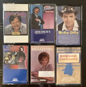 12 Variety Cassettes.  Country, Classical, Comedy, Reba McEntire, Gilley, Conley - Picture 1 of 3