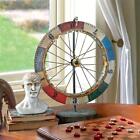 Carnival Chance Metal Gaming Wheel Antique Replica Distressed Folk Art Sculpture