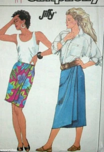 Falda envolvente frontal Miss Simplicity 8090 patrón SIN CORTAR FF Jiffy 2 longitudes talla 6 - Imagen 1 de 1