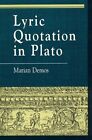 Marian Demos Lyric Quotation in Plato (Hardback)