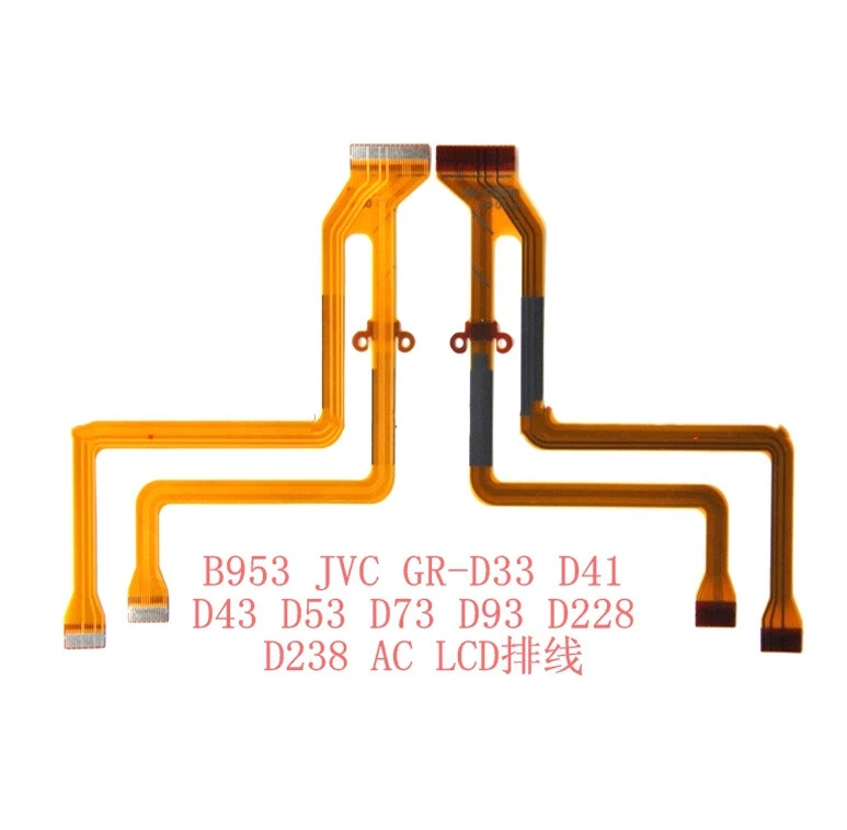 2 PCS New LCD Flex Cable for JVC GR-D33 D41 D43 D53 D73 D93 D228 AC Video Camera - Image 1 of 1