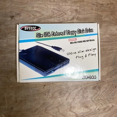 BYTECC BT-144 USB 12Mbps wired Portable External Floppy Diskette Drive Module - Image 1 of 4