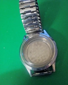 Vintage Angelus Stainless Case W/Stretch Band. 38mm - Picture 1 of 6