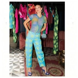 DAYRA Noa High Waisted Balloon Style Pants in Blueberry - Picture 1 of 10