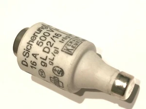 D-SICHERUNG gLD2/16 BOTTLE FUSE 16A 500V fd7g59 - Picture 1 of 2