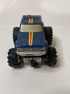 Vintage 1990 Mattel Ford Bigfoot Monster Truck Champions Crunch Motorized Works
