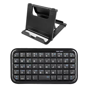 Rechargeable Bluetooth Keyboard Mini Portable Fold Stand for Smart Phone Tablet - Bild 1 von 11