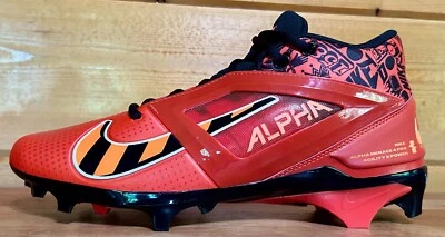 Nike Alpha Menace Pro NRG Football Cleats Size 7.5/8.5-9-10-11-12-13-14 ORANGE - Image 1 of 4
