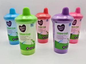 Parent's Choice Sippy Cups 9oz- No Spill , 6+ Months, Pack of 5. - Picture 1 of 9