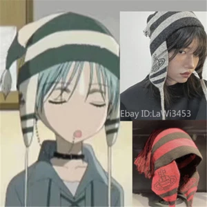 Cosplay NANA Sombreros Gorros Okazaki Shinichi Gorras Borla Tejido Sombrero Informal Gorro - Imagen 1 de 14