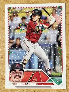Corbin Carroll 2023 Topps Holiday Rookie Parallel CMP 515 Rare Light Necklace RC - Picture 1 of 2
