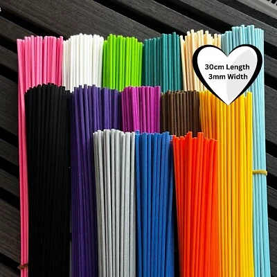 Fibre Reed Fragrance Oil Diffuser Replacement Sticks Straight- 30cms Extra Long - Image 1 of 4