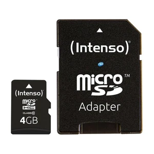 Intenso MICROSD 4gb With Adapter SD Camera Notebook Tablet Smartphone_ - Picture 1 of 4