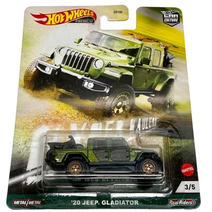 Hot Wheels Premium ‘20 Jeep Gladiator Hyper Haulers 3/5 Green 1/64 Car Culture - Picture 1 of 21