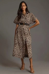 Nuevo Vestido Camisa Plisado Anthropologie The Tobie Botón Delantero por Exquise Talla L - Imagen 1 de 8
