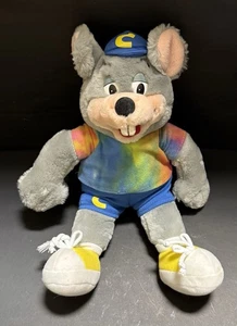 Vintage Chuck E Cheese Maus Batik Shirt Charm Co Plüsch 12 Zoll 2002 Y2K * FLECKEN * - Bild 1 von 11