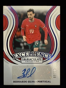 2024-25 Immaculate Soccer Bernardo Silva Auto 3/10 Excellence Autograph Portugal - Picture 1 of 2