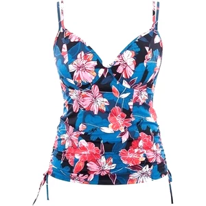 PANACHE Blue Floral Anya Riva Print Tankini Swim Top, US 40D NEW - Bild 1 von 7
