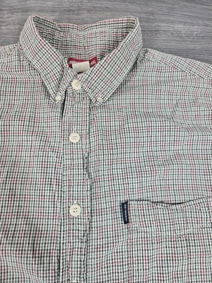 Camisa Union Bay Para Hombre Grande Seersucker Cuadros Abotonada SS De Colección Foto 1 de 4