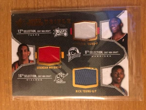2007/8 SP Rookie Threads Triple jersey Nick Young / Brandan Wright / Thaddeus - Picture 1 of 1