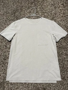 Camiseta Lululemon Fundamental Piqué Bolsillo Hueso Claro Para Hombre - Pequeña - Imagen 1 de 4