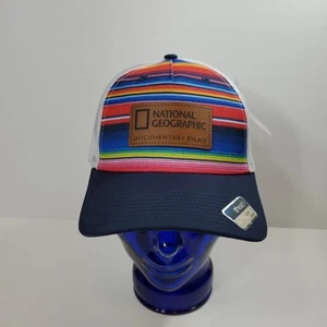 2024 National Geographic Documentary Films Mesh Snapback Baseball Hat Cap NWT 🌈 - Picture 1 of 12