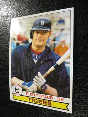 Juego de béisbol 1979 Topps #440 Rusty Staub, Detroit Tigers, excelente estado Foto 1 de 3