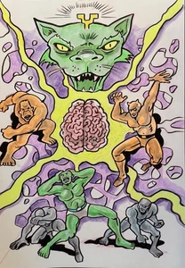 KAT BRAIN.         MIKE BENNETT'S  ORIGINAL  ART   (2025) 11/09/2025 - Picture 1 of 1