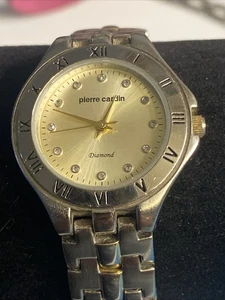 Pierre Cardin Silver-Tone DIAMOND Women's Watch PCD4031TC Japan Movt New Battery - Picture 1 of 11