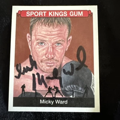 Irish MICKY WARD  Mini SIGNED AUTOGRAPH 2018 SPORT KINGS CARD The Fighter - Image 1 of 2