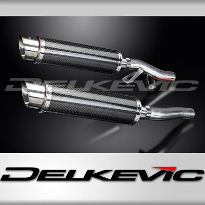 Kit silenciador escape carbono redondo Kawasaki Concours ZG1000 1986-2006 Slip On 14" Foto 1 de 4