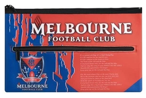 88932 MELBOURNE DEMONS AFL TEAM SONG LARGE NEOPRENE SCHOOL PENCIL CASE - Picture 1 of 2
