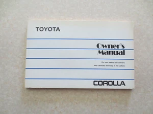 Original early 1990s Toyota Corolla car owner's manual - Australia - Picture 1 of 10