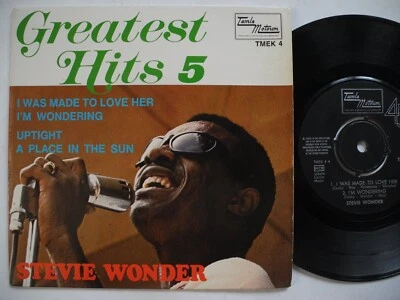 STEVIE WONDER Greatest Hits 5 EP I Was Made To Love Her + 3 45 7" 1968 Sweden  - Image 1 of 2