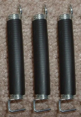 Floyd Rose & Fender Tremolo 3 SILENT NOISELESS Guitar SPRINGS Black -W- **NEW** - Image 1 of 2