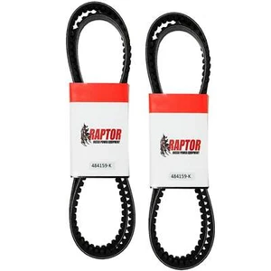 2PK Raptor Heavy Duty Cogged Drive Belt for Scag 484159 SCZ61V SCZ72V - Picture 1 of 2