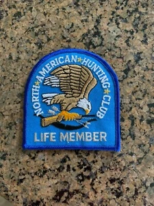 Embroidered Sew On Patch ~ North American Hunting Club Life Member Jacket Patch - Picture 1 of 1
