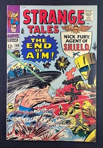 Strange Tales (1951) #149 en estado bastante bueno- (7.5) s.h.i.e.l.d. Nick Fury Jack Kirby Art un - Imagen 1 de 2