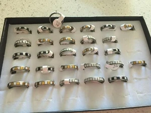 Stainless Steel Frosted Ring party dance gift present - Picture 1 of 13