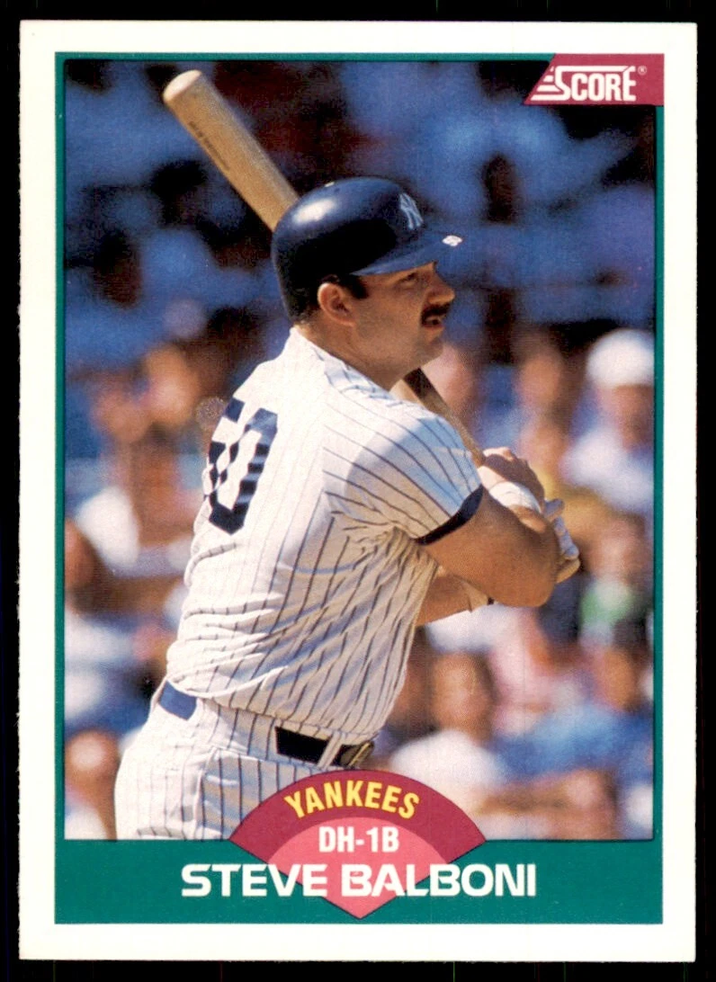 1989 Score Rookie & Traded- Steve Balboni New York Yankees #27T