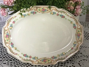 Antike Platte 1930 Montierung Clemens MILDRED Floral China Muster Platte Landhaus - Bild 1 von 6