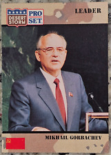 1991 Pro Set Desert Storm Mikhail Gorbachev Trading Card No. 74   MINT    QQQ