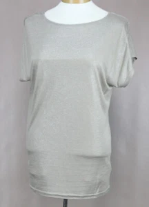 Lauren Ralph Lauren Women's Champagne Stretch Knit Blouse Top Ret $69.50 New - Picture 1 of 2