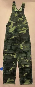 Vintage Liberty Double Knee Military Camo Overalls, Deadstock NWT, Size 32x34 - Picture 1 of 3