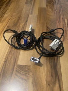 2x DVI-A Auf VGA Kabel (2M) - NEU - Bild 1 von 2