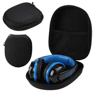 UK Tragetasche Kopfhörer Headset Etui schwarz Tasche Hart Ohrhörer Aufbewahrungstasche Ohrhörer - Bild 1 von 9