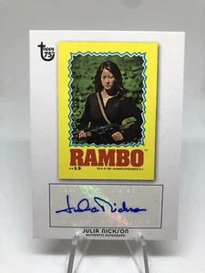 Tarjeta automática Topps 2013 75 aniversario cultura pop automática Julia Nickson - Imagen 1 de 3