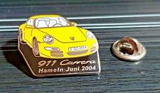 Porsche Pin 911 Carrera Yellow Hameln June 2004 - Dimensions 28x23mm