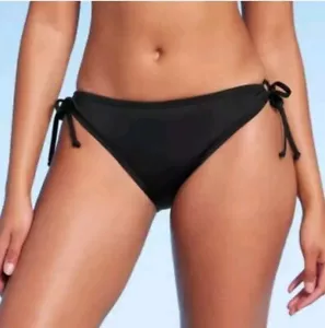 NWT Kona Sol Black Medium Coverage Hipster Bikini Bottom Size Medium - Picture 1 of 9