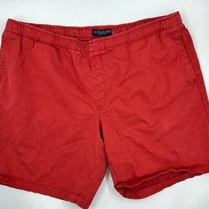 US Polo Assn Mens Bermuda Chino Shorts Size 2XL Cotton Stretch Flat Front - Picture 1 of 8